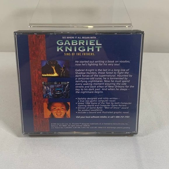 The Beast Within Gabriel Knight II 2 PC 6 CD-ROM Game Sierra 1995 Rare - Picture 2 of 5
